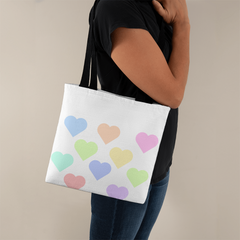 Pastel Hearts Tote