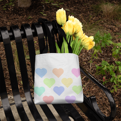 Pastel Hearts Tote