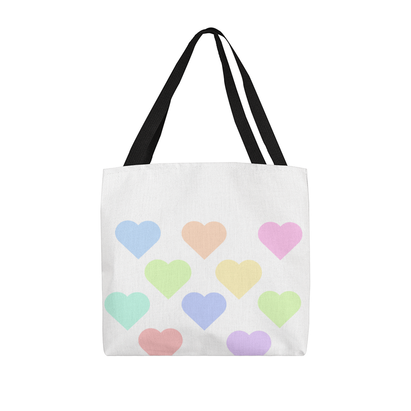 Pastel Hearts Tote