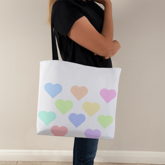 Pastel Hearts Tote