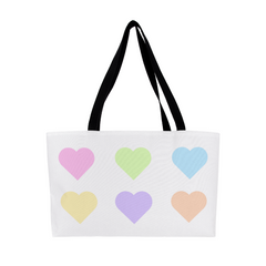 Pastel Hearts Weekender Tote