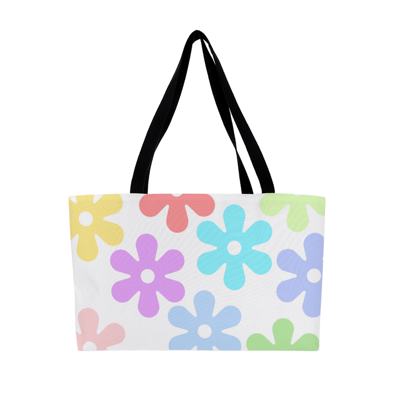 Pastel Flowers Weekender Tote