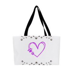 Heart Paws Weekender Tote