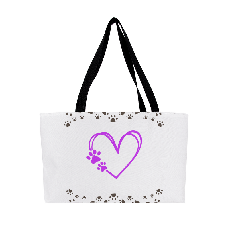 Heart Paws Weekender Tote
