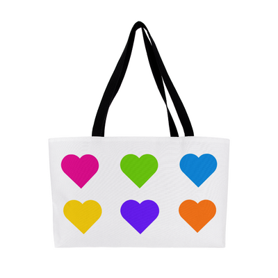 Bold Hearts Weekender Tote