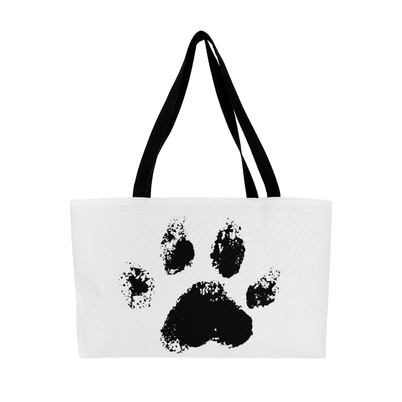 Paw Print Weekender Tote