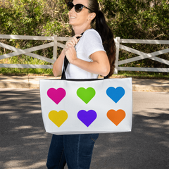 Bold Hearts Weekender Tote