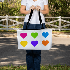 Bold Hearts Weekender Tote