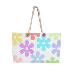 Pastel Flowers Weekender Tote