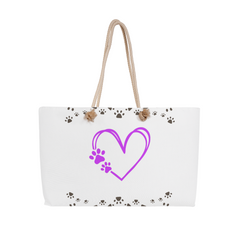 Heart Paws Weekender Tote