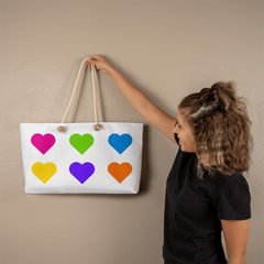 Bold Hearts Weekender Tote