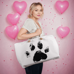 Paw Print Weekender Tote