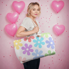 Pastel Flowers Weekender Tote