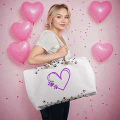 Heart Paws Weekender Tote