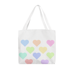 Pastel Hearts Tote