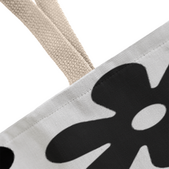 BLack Flowers Tote