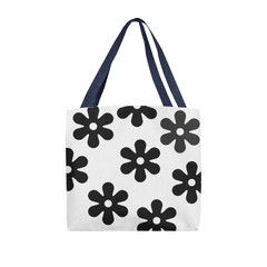BLack Flowers Tote