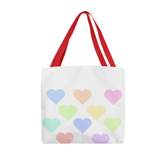 Pastel Hearts Tote