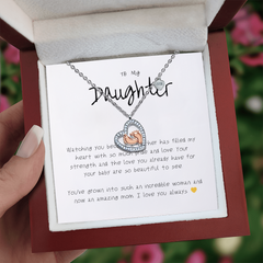 To My Daughter - New Baby Necklace