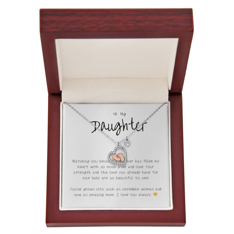 To My Daughter - New Baby Necklace